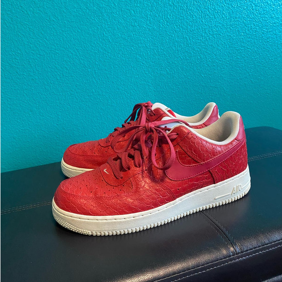 Nike Air Force 1 Red Dragon Sneakers 718152-606 Men's 9.5 - Picture 11 of 14